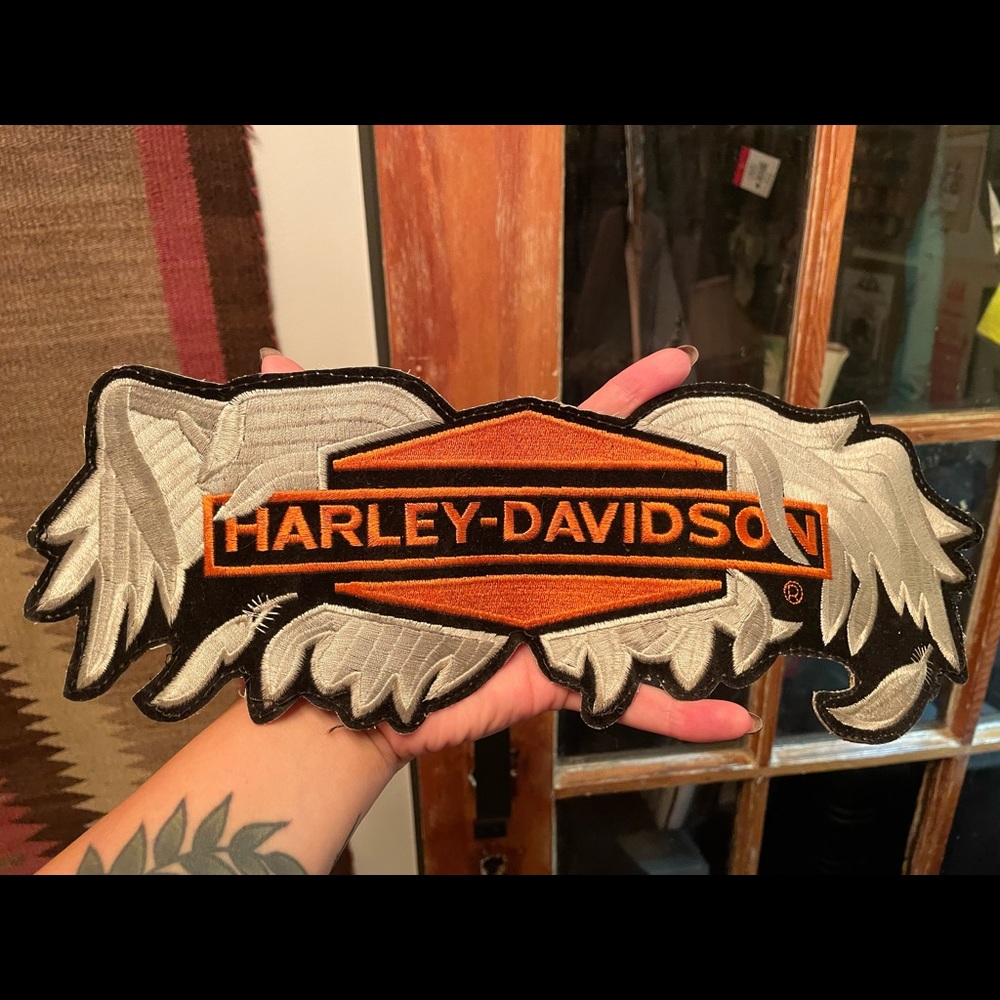 Vintage Harley Davidson Back Rocker Patch